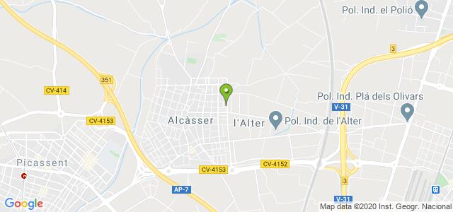 mapa de oficina de correos alcasser