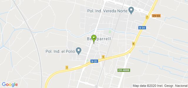 mapa de oficina de correos beniparrell