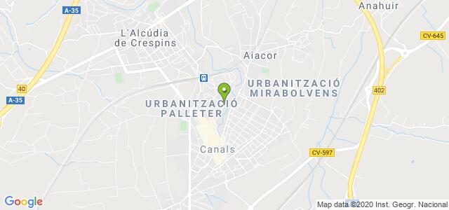 mapa de oficina de correos canals