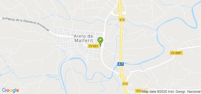 mapa de oficina de correos aielo de malferit