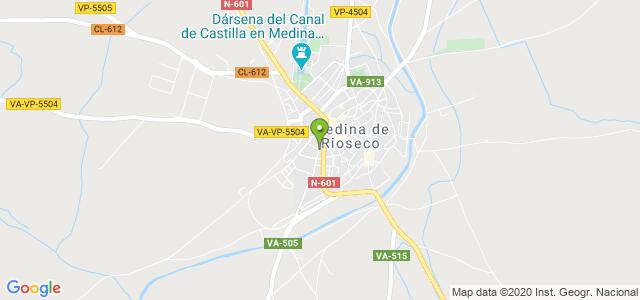 mapa de oficina de correos medina de rioseco