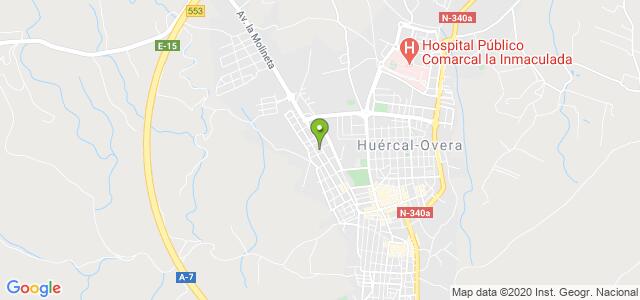 mapa de oficina de la seguridad social huercal overa