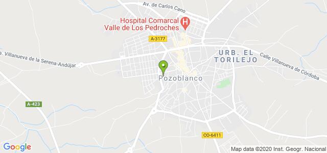 mapa de oficina de la seguridad social pozoblanco