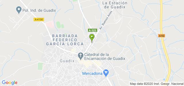 mapa de oficina de la seguridad social guadix