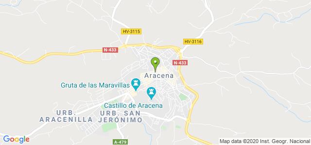 mapa de oficina de la seguridad social aracena 2