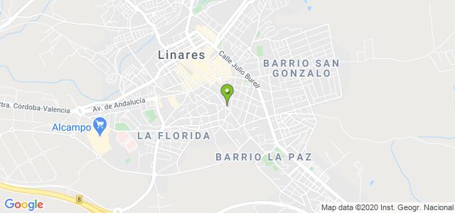 mapa de oficina de la seguridad social linares