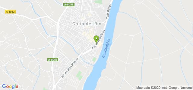 mapa de instituto nacional de la seguridad social coria del rio