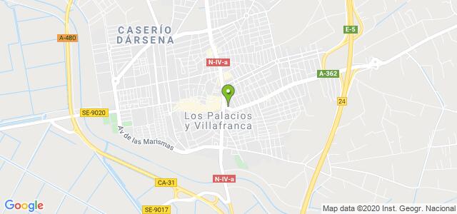 mapa de instituto nacional de la seguridad social los palacios y villafranca