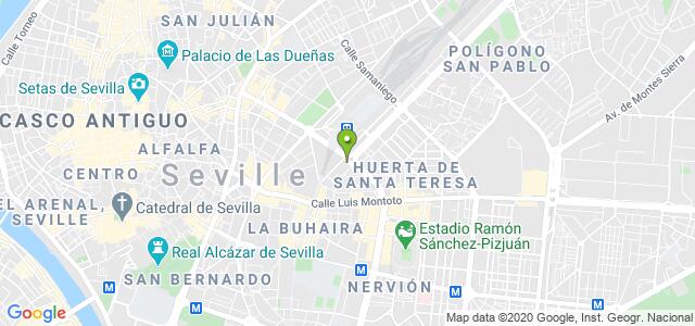 mapa de oficina de la seguridad social sevilla 8