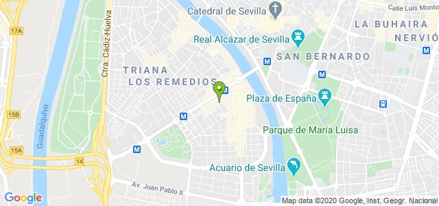 mapa de oficina de la seguridad social sevilla 12