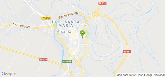 mapa de instituto nacional de la seguridad social alcaniz