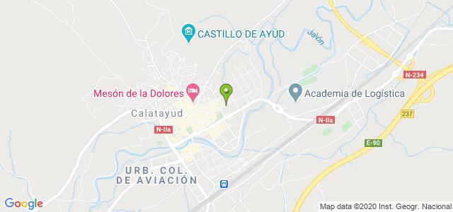 mapa de oficina de la seguridad social calatayud