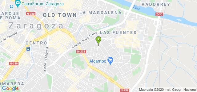 mapa de oficina de la seguridad social zaragoza