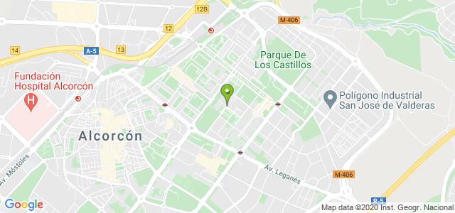 mapa de oficina de la seguridad social alcorcon