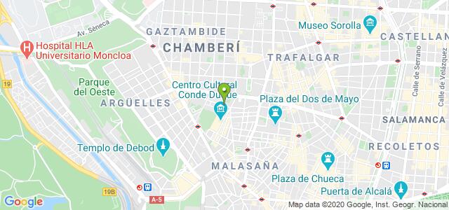 mapa de oficina de la seguridad social madrid 6