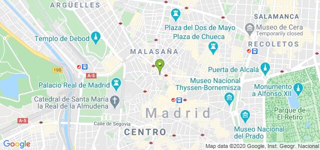 mapa de oficina de la seguridad social madrid 14