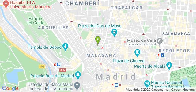mapa de oficina de la seguridad social madrid 18