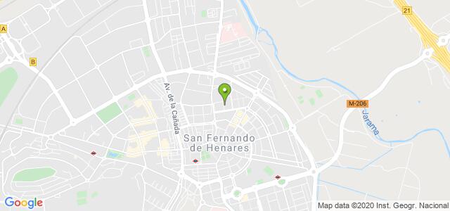 mapa de oficina de la seguridad social san fernando de henares