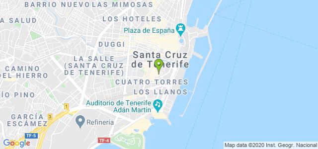 mapa de oficina de la seguridad social santa cruz de tenerife 2