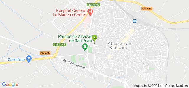 mapa de oficina de la seguridad social alcazar de san juan