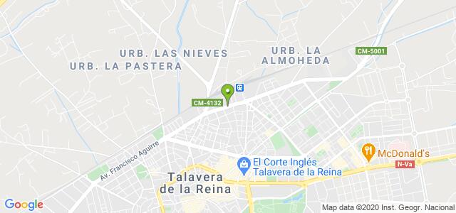 mapa de oficina de la seguridad social talavera de la reina