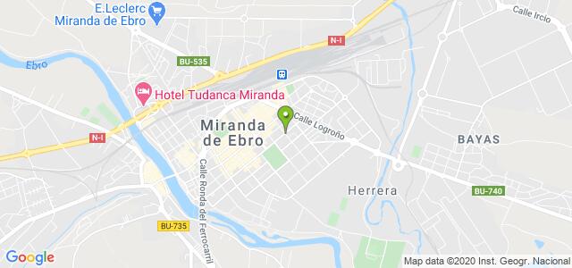 mapa de oficina de la seguridad social miranda de ebro