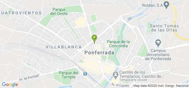 mapa de instituto nacional de la seguridad social ponferrada