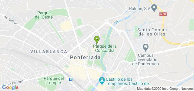 mapa de oficina de la seguridad social ponferrada