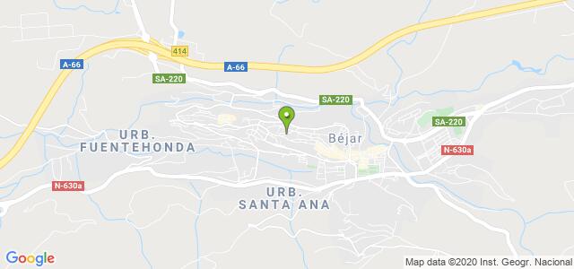 mapa de oficina de la seguridad social bejar