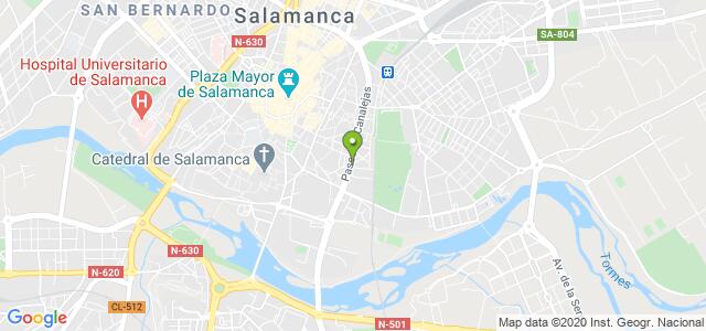 mapa de oficina de la seguridad social salamanca 2