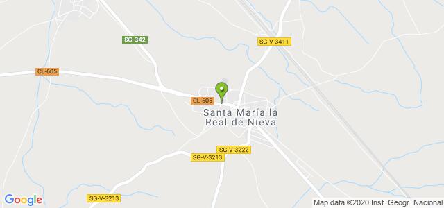 mapa de instituto nacional de la seguridad social santa maria la real de nieva