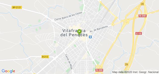 mapa de instituto nacional de la seguridad social vilafranca del penedes