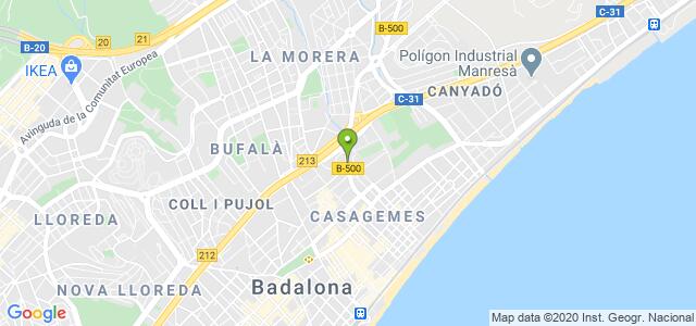 mapa de oficina de la seguridad social badalona 2