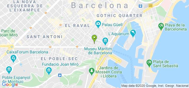 mapa de oficina de la seguridad social barcelona