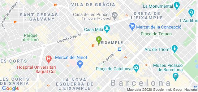 mapa de oficina de la seguridad social barcelona 6