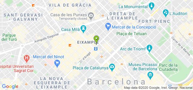 mapa de oficina de la seguridad social barcelona 7