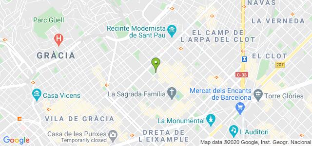 mapa de oficina de la seguridad social barcelona 11