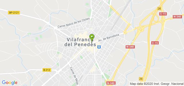 mapa de oficina de la seguridad social vilafranca del penedes 1