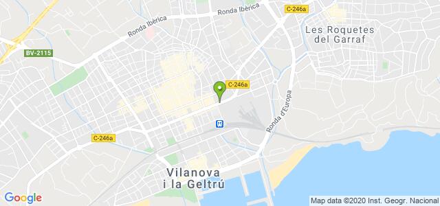 mapa de oficina de la seguridad social vilanova i la geltru