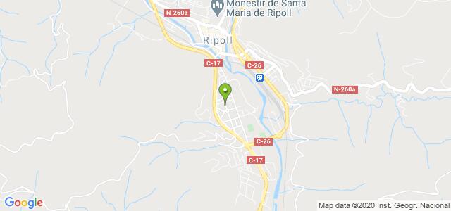 mapa de oficina de la seguridad social ripoll