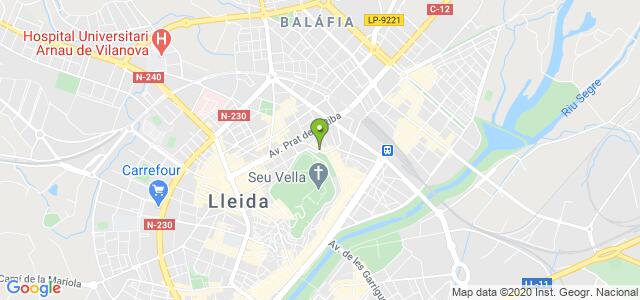 mapa de oficina de la seguridad social lleida