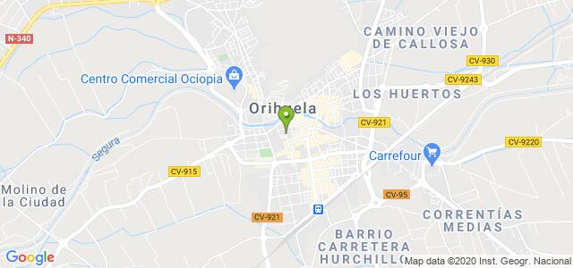 mapa de instituto nacional de la seguridad social orihuela