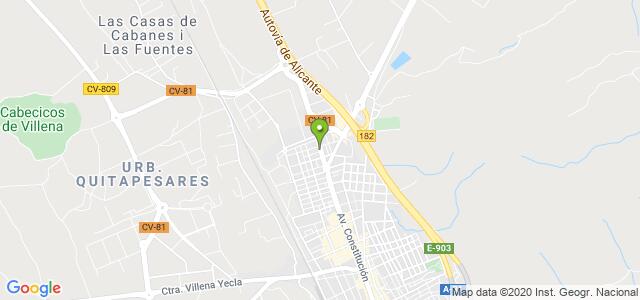 mapa de instituto nacional de la seguridad social villena