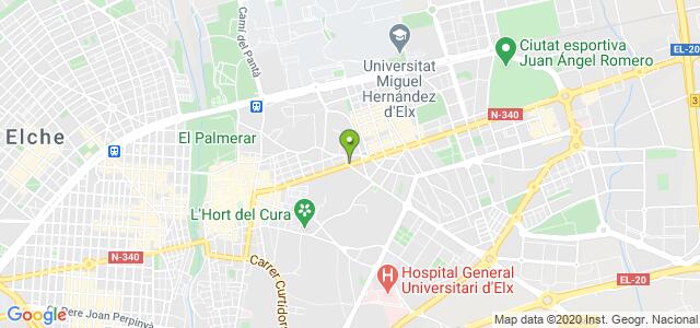 mapa de oficina de la seguridad social elche 2