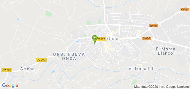 mapa de oficina de la seguridad social onda