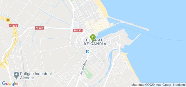 mapa de instituto social de la marina gandia