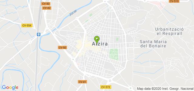 mapa de oficina de la seguridad social alzira