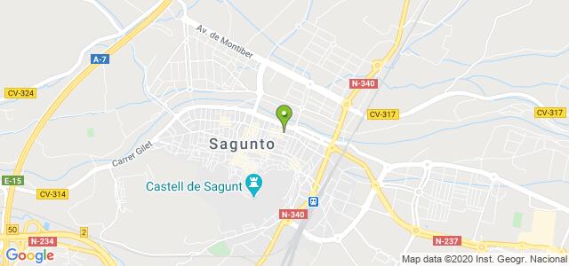 mapa de oficina de la seguridad social saguntosagunt