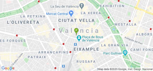 mapa de oficina de la seguridad social valencia 8