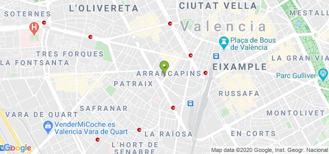 mapa de oficina de la seguridad social valencia 12